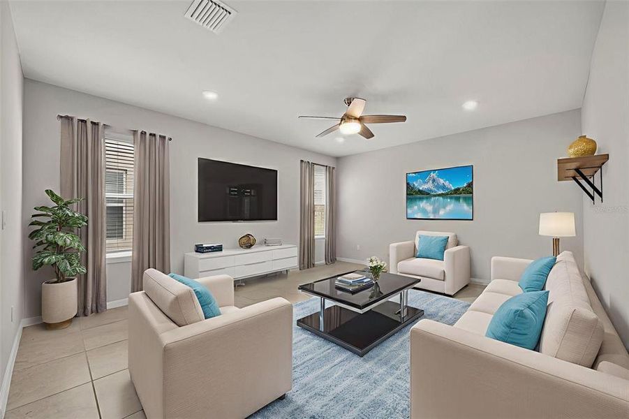 Furnished interior view inside a new home in , Kissimmee (Image 27).