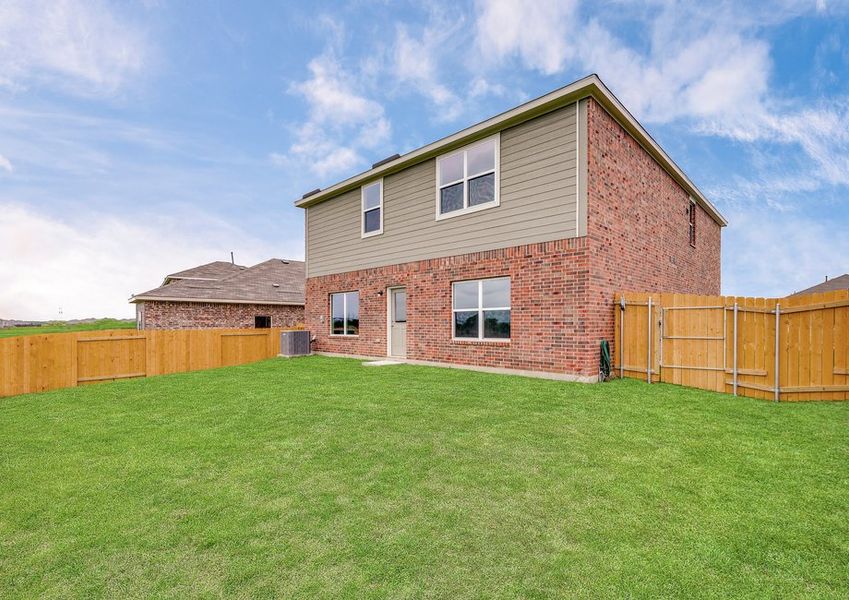 The Driftwood has a fenced-in back yard.