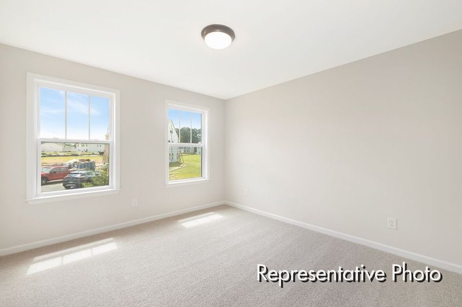 Spacious, unfurnished interior of a new home in Lake Royale, Louisburg (Image 21).