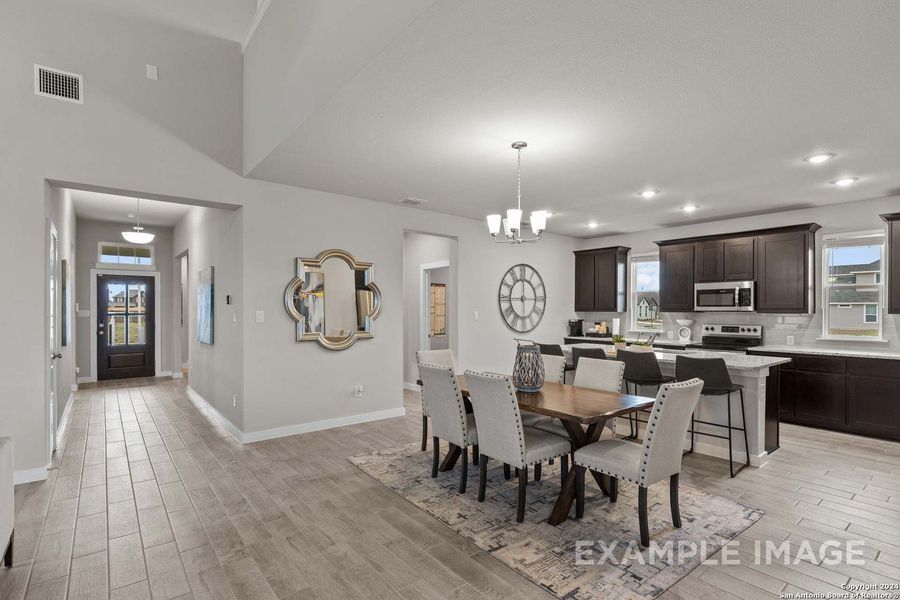 Furnished interior view inside a new home in Hannah Heights, Seguin (Image 27).