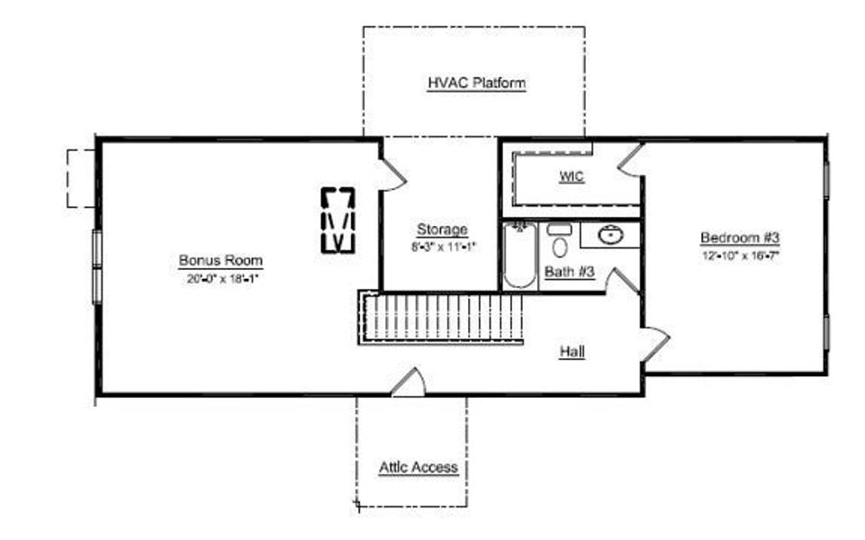 2D floor plan layout of this home in Red Hill, Concord, NC (Image 3).