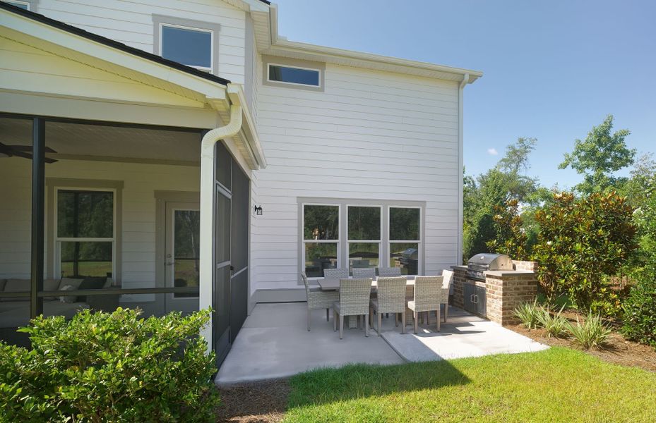 Invite friends over and grill out on the patio. Invite friends over and grill out on the patio.