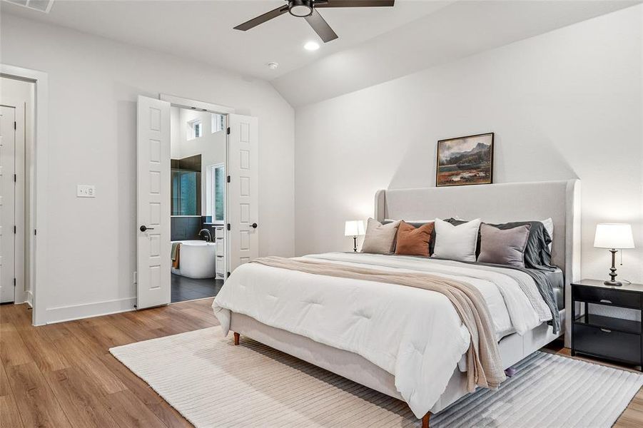 Furnished interior view inside a new home in Ridgepoint, Midlothian (Image 17). Furnished interior view inside a new home in Ridgepoint, Midlothian (Image 17).