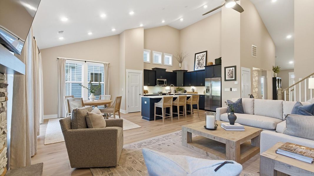 Representative furnished interior of a home built from the Cooper 3 by DRB Homes in Pelham Crossing Single Family Homes, Greenville (Image 17).