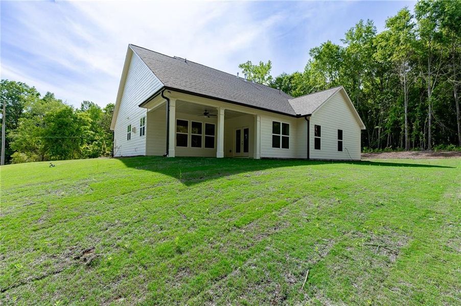 Exterior details and patio area of a home in , Winder (Image 3).