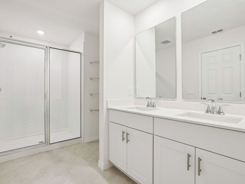 Furnished interior view inside a new home in The Meadow at Crossprairie Townes, St. Cloud (Image 5). Furnished interior view inside a new home in The Meadow at Crossprairie Townes, St. Cloud (Image 5).