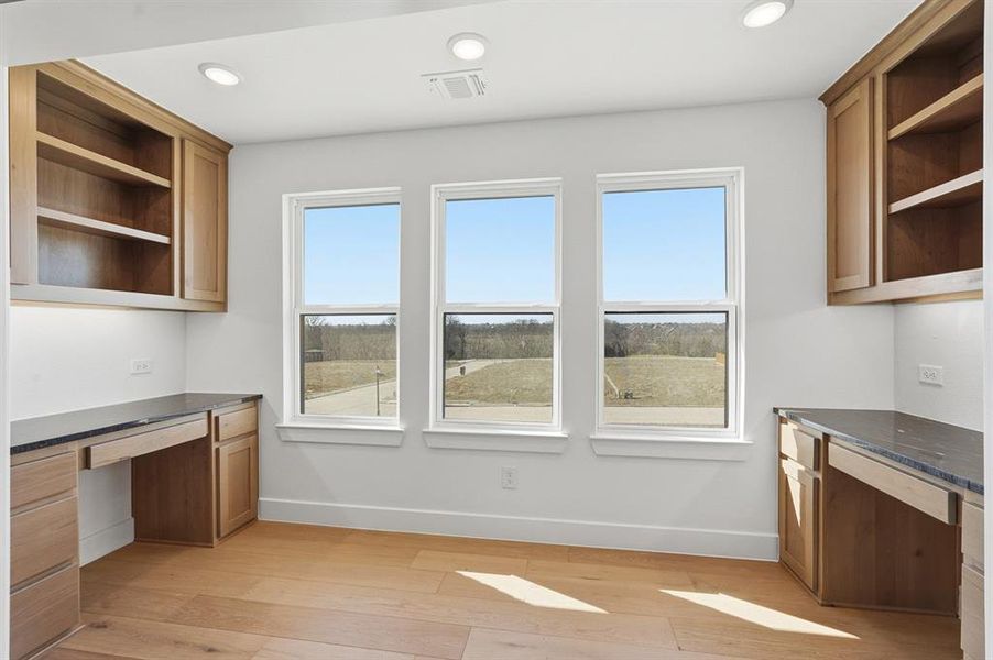 Furnished interior view inside a new home in Mustang Lakes, Celina (Image 11). Furnished interior view inside a new home in Mustang Lakes, Celina (Image 11).