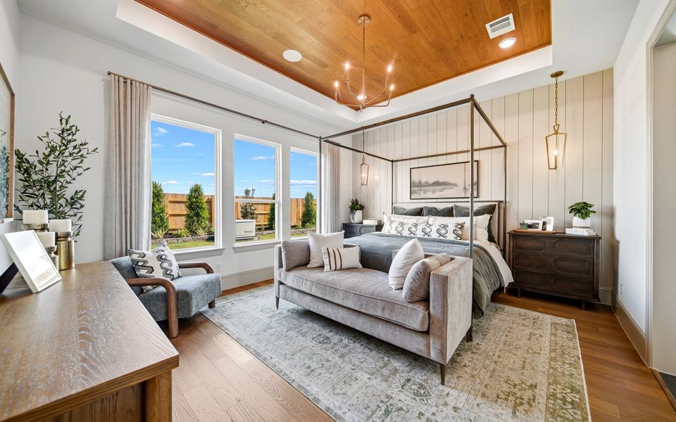Representative furnished interior of a home built from the Broussard by Brookfield Residential in Elyson, Katy (Image 9).