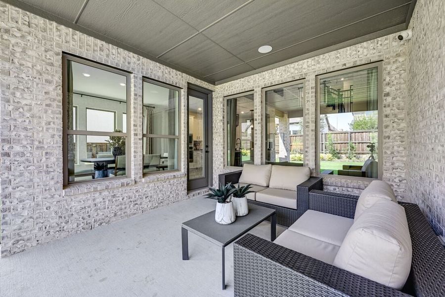 Representative exterior details of a home built from the Citron by Taylor Morrison in The Ranch at Uptown Celina, Celina (Image 3).