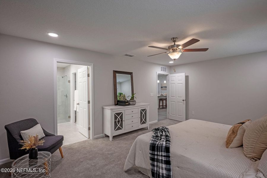 Furnished interior view inside a new home in , Jacksonville (Image 10). Furnished interior view inside a new home in , Jacksonville (Image 10).