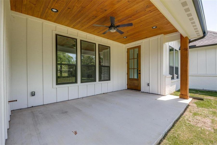 Exterior details and patio area of a home in , Caddo Mills (Image 3). Exterior details and patio area of a home in , Caddo Mills (Image 3).