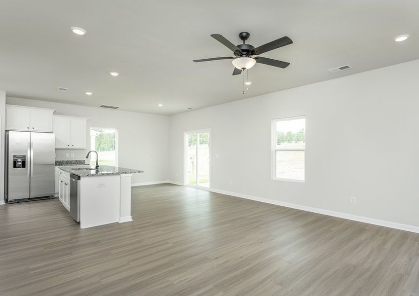 Open-concept living area