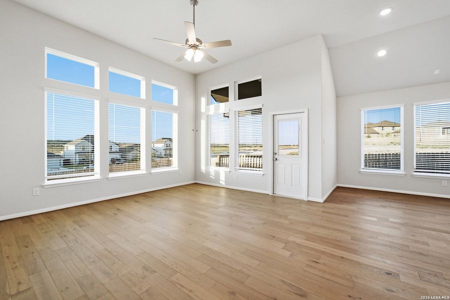 Spacious, unfurnished interior of a new home in The Woodlands at Medina Hills, Mico (Image 24).