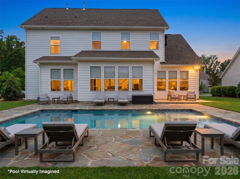 Exterior details and patio area of a home in Massey, Fort Mill (Image 4).