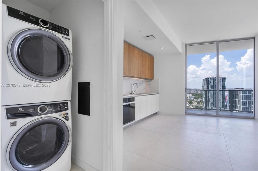 Furnished interior view inside a new home in , Miami (Image 11).