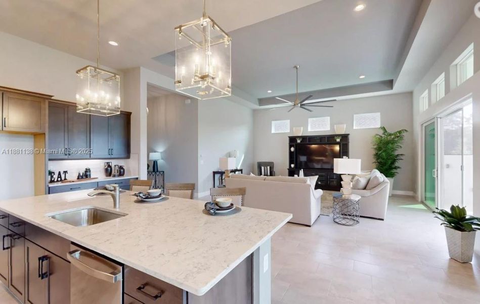 Furnished interior view inside a new home in Westlake Single Family, Ormond Beach (Image 10). Furnished interior view inside a new home in Westlake Single Family, Ormond Beach (Image 10).