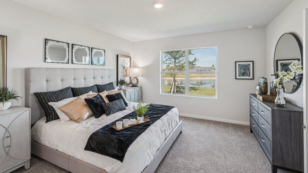 Furnished interior view inside a new home in Palmetto Landing at Babcock Ranch Express, Punta Gorda (Image 16).