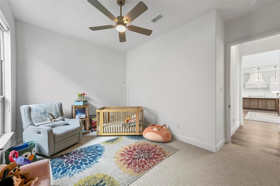 Second bedroom is large with natural light