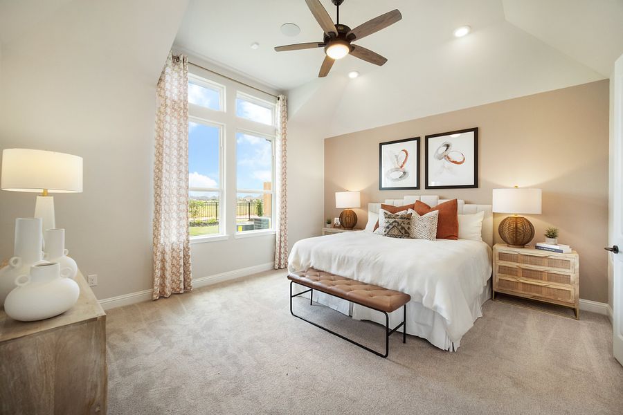 Furnished interior view inside a new home in The Highlands, Porter (Image 4).