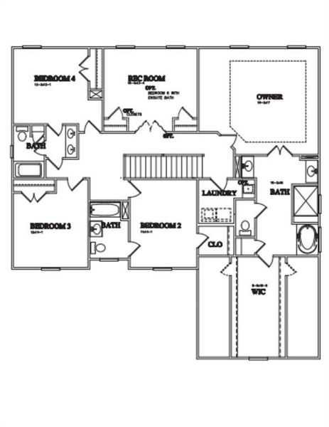2D floor plan layout of this home in , Hoschton, GA (Image 3).