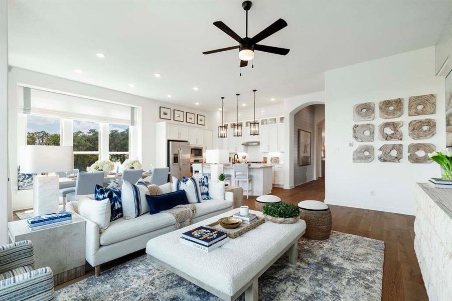 Furnished interior view inside a new home in Tavolo Park, Fort Worth (Image 14). Furnished interior view inside a new home in Tavolo Park, Fort Worth (Image 14).