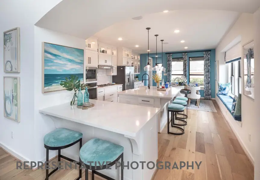 Furnished interior view inside a new home in Meridiana, Manvel (Image 10).