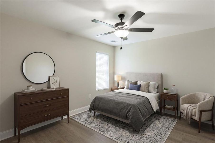 Furnished interior view inside a new home in , Toccoa (Image 13).