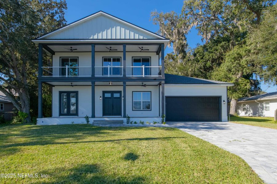 Front exterior of a new home in , St. Augustine, FL, highlighting curb appeal (Image 32). Front exterior of a new home in , St. Augustine, FL, highlighting curb appeal (Image 32).