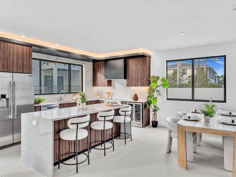 Furnished interior view inside a new home in , Dania Beach (Image 10).