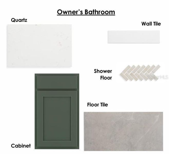 Sample of building materials used in homes in Palmeras at Crossprairie – The Grove Collection, St. Cloud (Image 4).