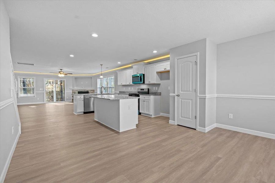 Furnished interior view inside a new home in Zanes Creek, Inman (Image 7).