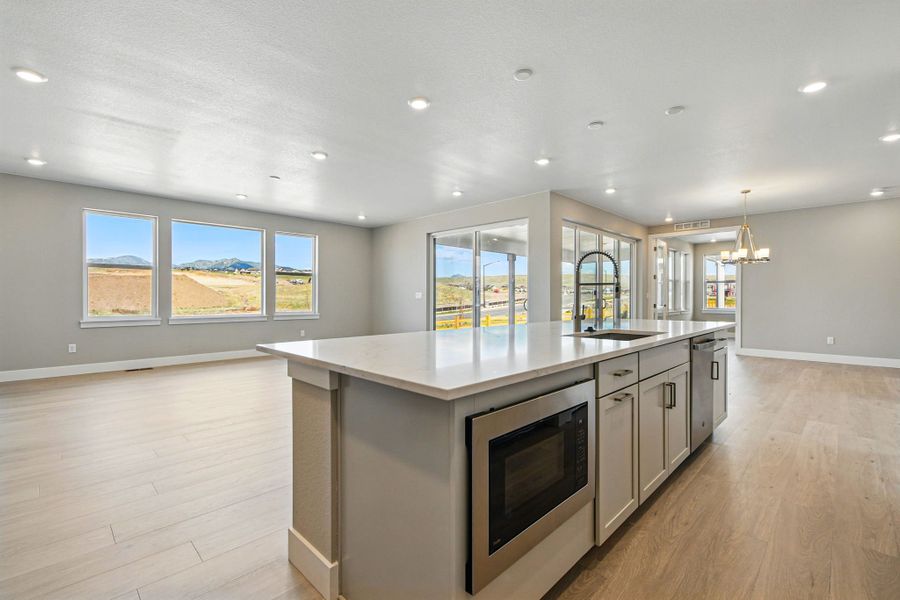 Furnished interior view inside a new home in Trailstone, Arvada (Image 15).