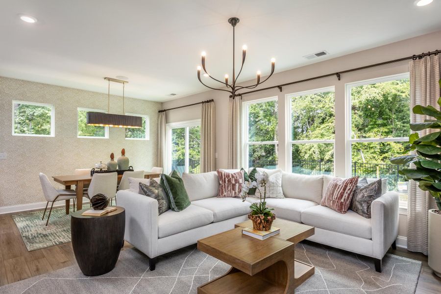 Furnished interior view inside a new home in Running Brook Townes, Durham (Image 13).