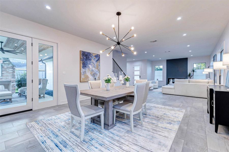 Furnished interior view inside a new home in , Houston (Image 11). Furnished interior view inside a new home in , Houston (Image 11).