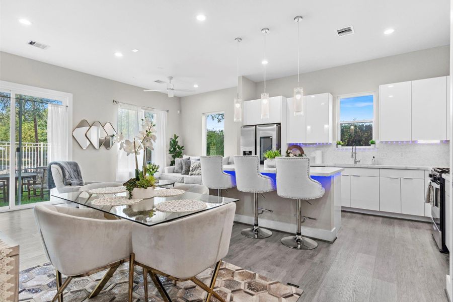 Furnished interior view inside a new home in , Houston (Image 42).
