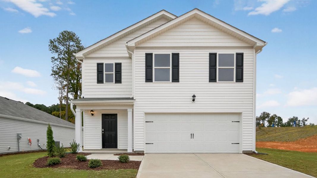 Representative exterior photo of a completed home built from the ROBIE by D.R. Horton in Lawson Glen, Clayton, NC (Image 23).