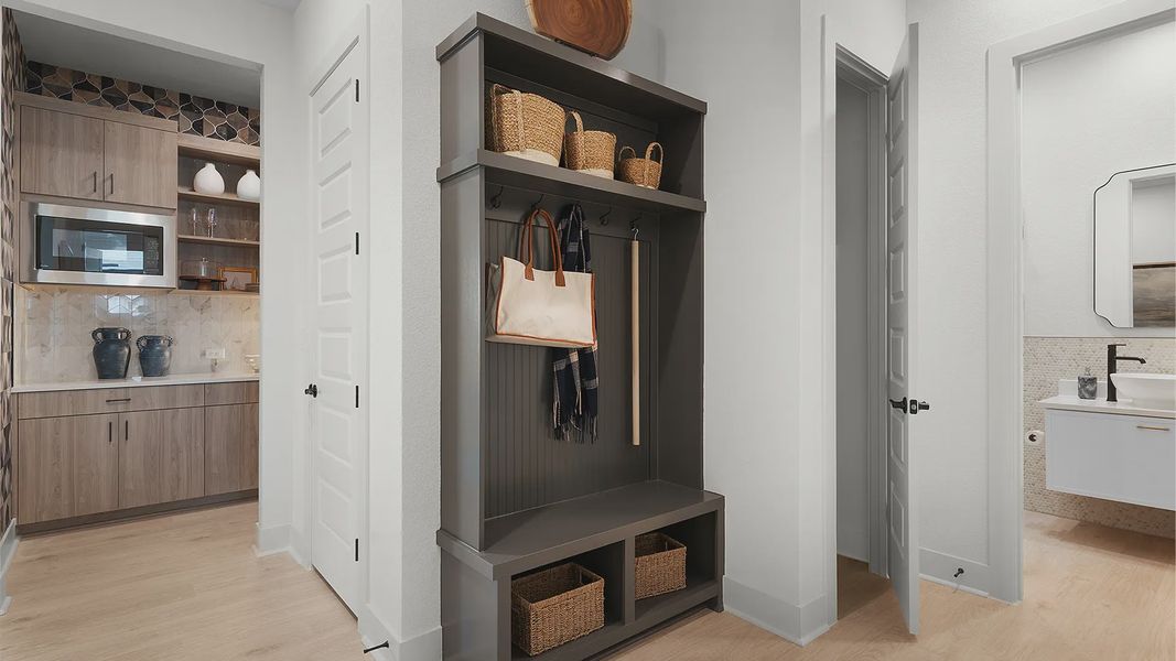 Representative furnished interior of a home built from the Malani by Chesmar Homes in Berry Creek Highlands, Georgetown (Image 18).