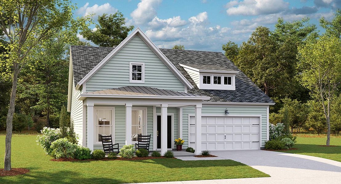 Front exterior of a new home in Sweetgrass at Summers Corner: Arbor Collection, Summerville, SC, highlighting curb appeal (Image 1).