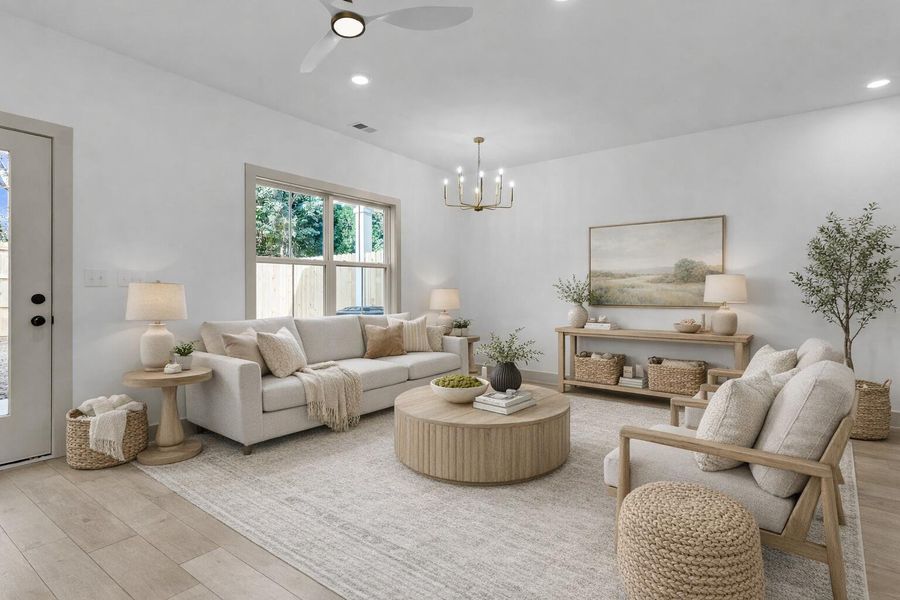 Furnished interior view inside a new home in , North Charleston (Image 9).