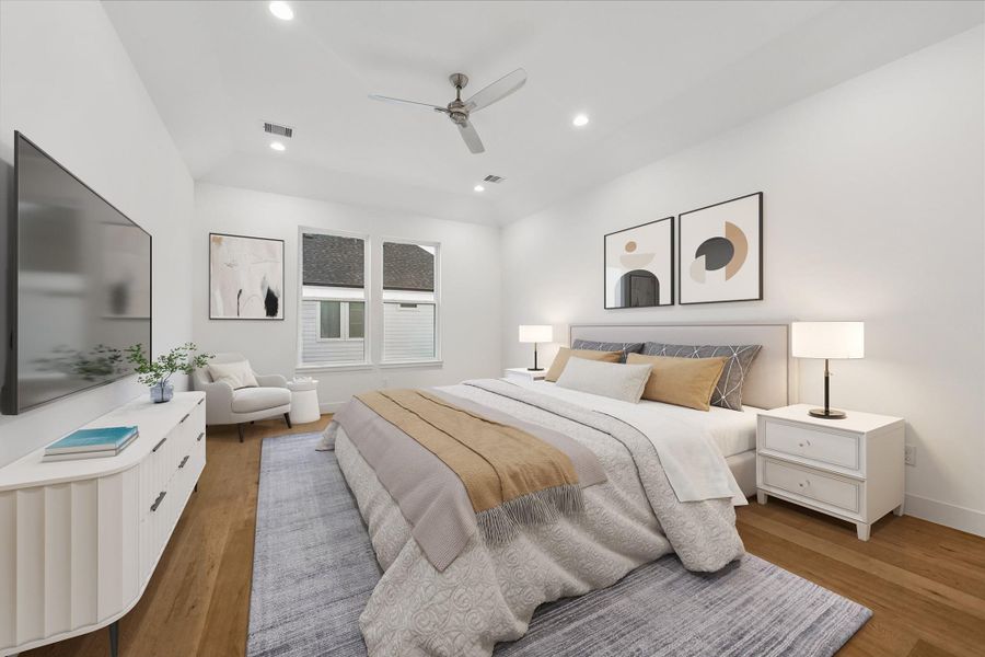 Furnished interior view inside a new home in , Houston (Image 17).
