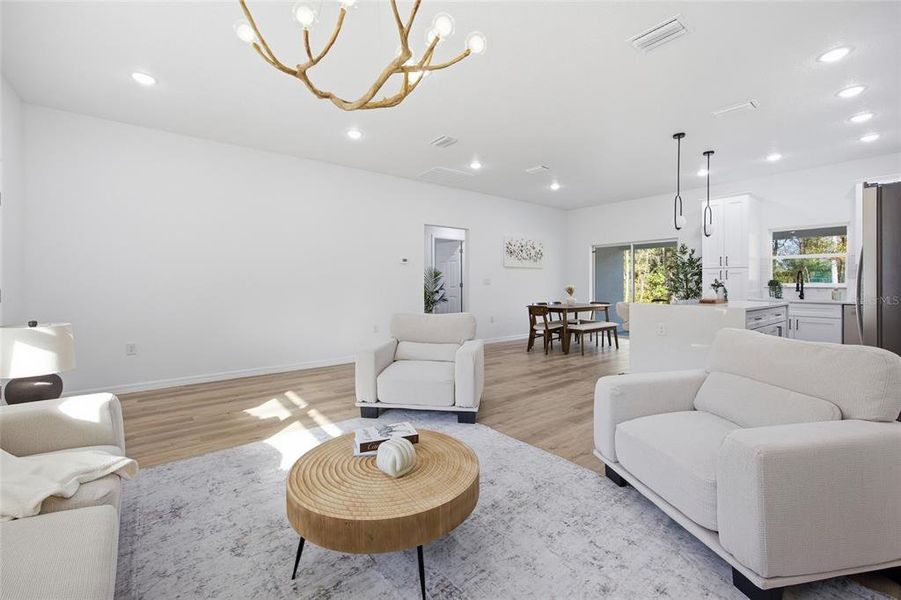 Furnished interior view inside a new home in , Citrus Springs (Image 37).