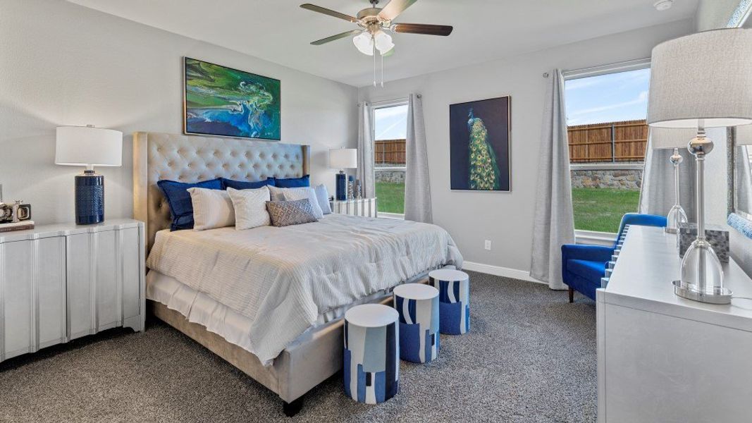 Furnished interior view inside a new home in Bluestem, Rhome (Image 17).
