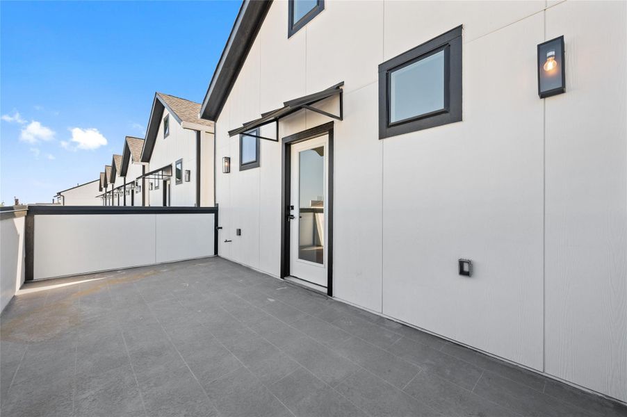 Alternate view of rooftop terrace