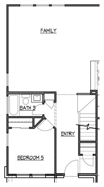 2D floor plan layout for the 2512 by Texas Homes in The Woodlands, Mico, TX (Image 8).