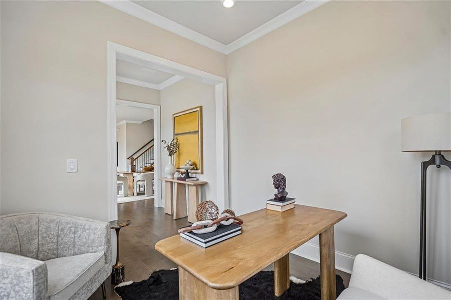 Furnished interior view inside a new home in Aberdeen, Hoschton (Image 31).