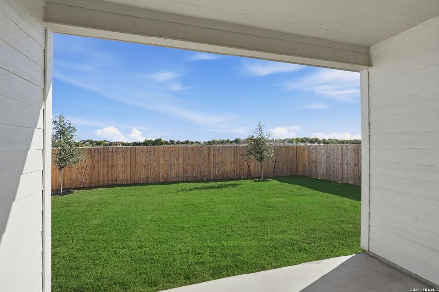 Exterior details and patio area of a home in Nopal Valley, San Antonio (Image 17).