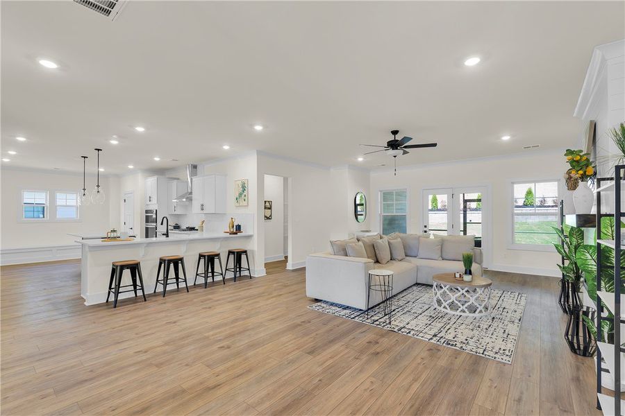 Furnished interior view inside a new home in Edwards Ridge, Central (Image 11).