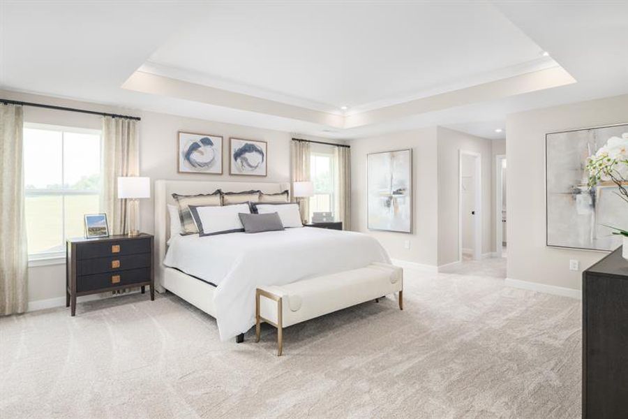 Representative furnished interior of a home built from the Normandy by Ryan Homes in Everly Estates, Spartanburg (Image 22).