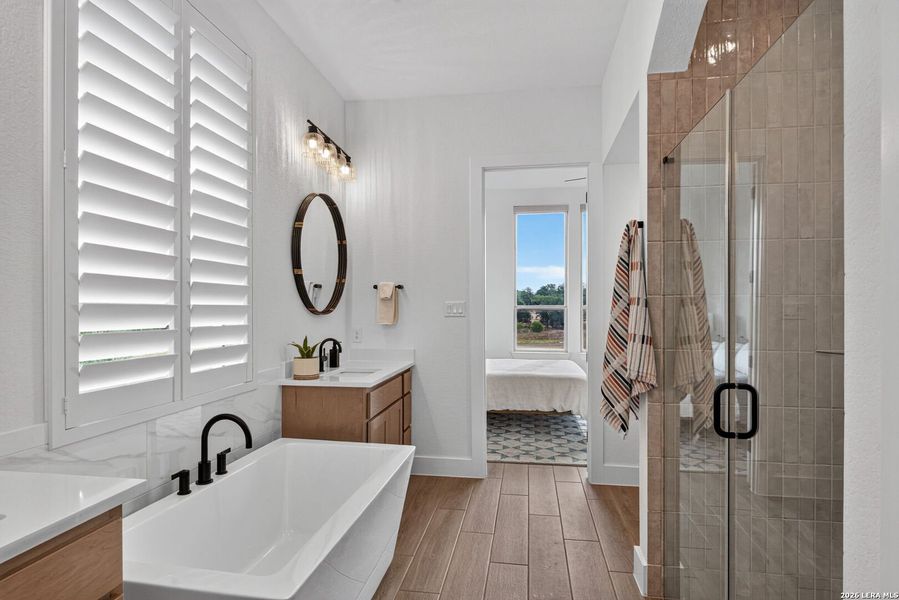 Furnished interior view inside a new home in Veramendi, New Braunfels (Image 13).
