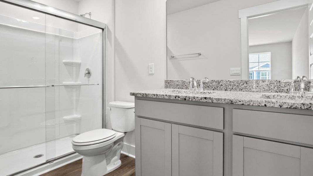 Furnished interior view inside a new home in Townes at Seabrooke, Leland (Image 12).